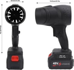 TurboJet Mini Blower – 48V Lithium-Powered Handheld Air Force - My Store