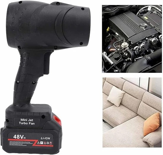 TurboJet Mini Blower – 48V Lithium-Powered Handheld Air Force - My Store