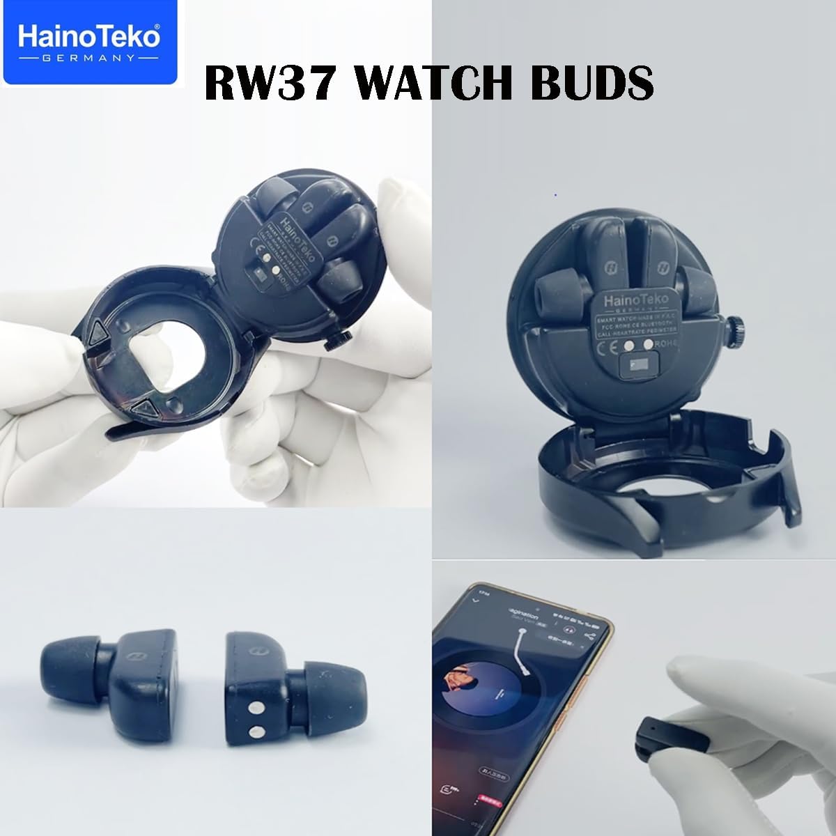 Power Band GT5 - 2 in 1 Smart watch + Earbuds