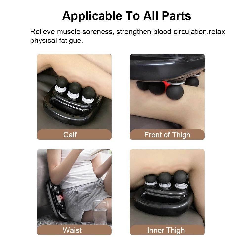 6 Heads Massager Gun for Muscle Relief Deep Tissue Percussion for Neck Cervical Spine Full Body - My Store