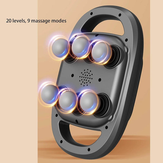 6 Heads Massager Gun for Muscle Relief Deep Tissue Percussion for Neck Cervical Spine Full Body - My Store