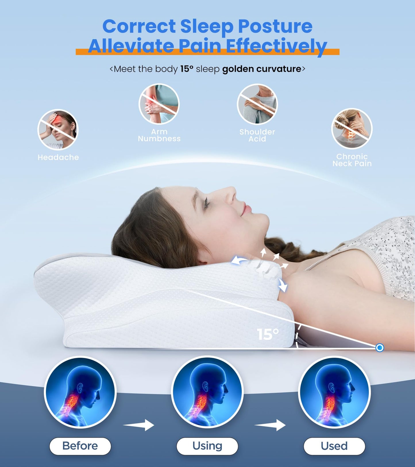 Back Medical Pillow- وسادة دعم الظهر