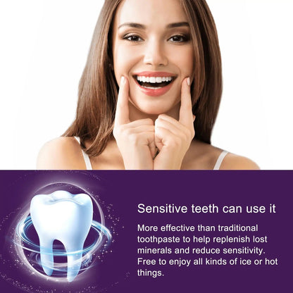 EELHOE PURPLE WHITENING TOOTHPASTE STAIN REMOVAL 🅱 - My Store