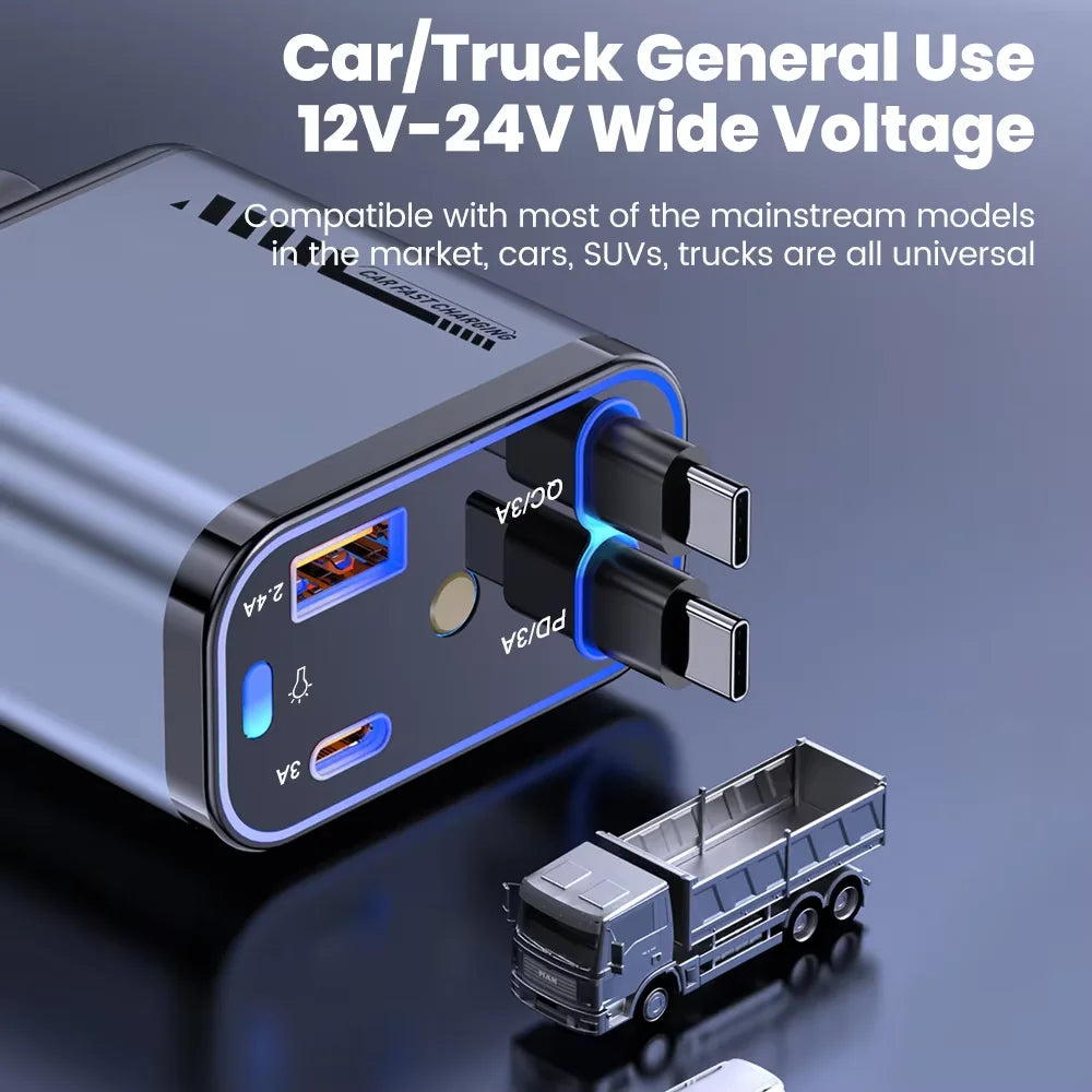 5-in-1 Super Fast Car Charger 66W - My Store