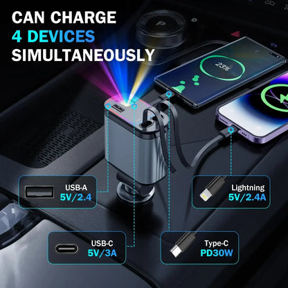 5-in-1 Super Fast Car Charger 66W - My Store