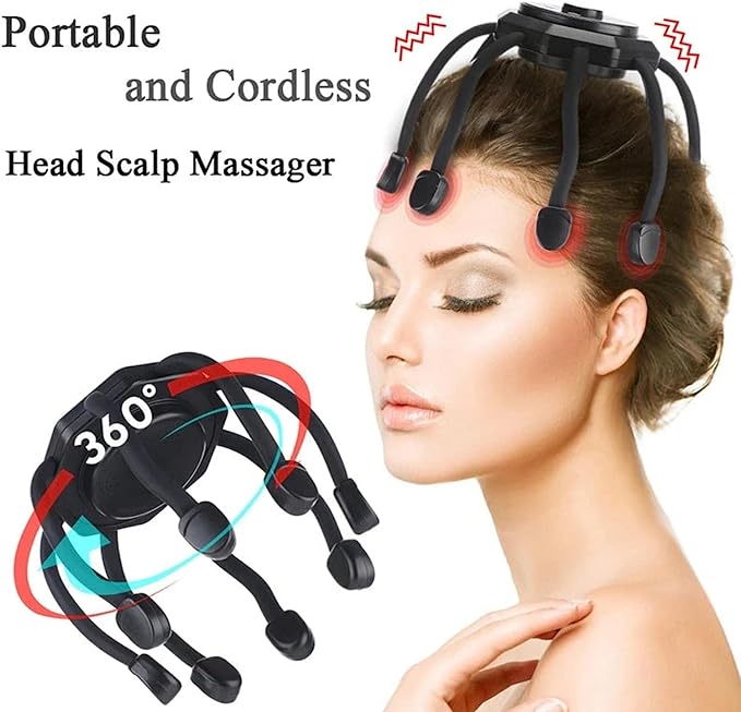 360° Bliss: Experience Relaxation with Our Ultra Head Massager 🅱 - My Store