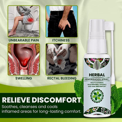 EELHOE Herbal Hemorrhoids Spray - Soothing Relief with Natural Ingredients - Fast-Acting Formula for Hemorrhoid Discomfort - 30ML