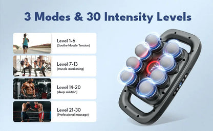 8 Heads Deep Tissue Massage Gun