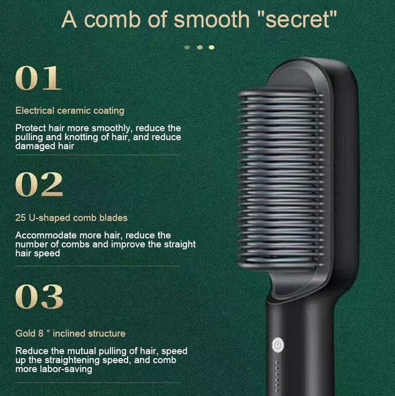 Electric Hair Straightener Comb for Black Hair - Men and Women 🅱 - My Store