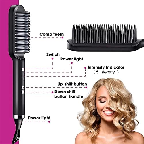 Electric Hair Straightener Comb for Black Hair - Men and Women 🅱 - My Store