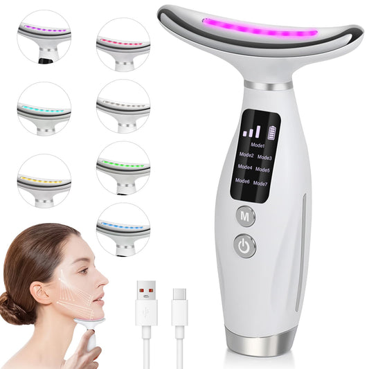 Neck Face Massager, Multi-Function Face Massager with 7 Color Modes - My Store