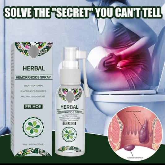 EELHOE Herbal Hemorrhoids Spray - Soothing Relief with Natural Ingredients - Fast-Acting Formula for Hemorrhoid Discomfort - 30ML
