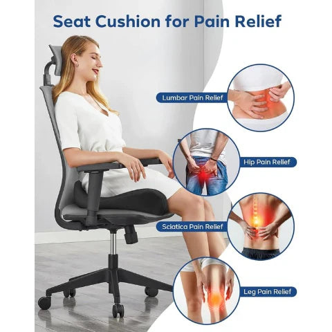 Travel Seat Cushion Memory Foam U-Shaped Pillow for Chair Cushion Pad Car Office Hip Support Massage Orthopedic Pillow