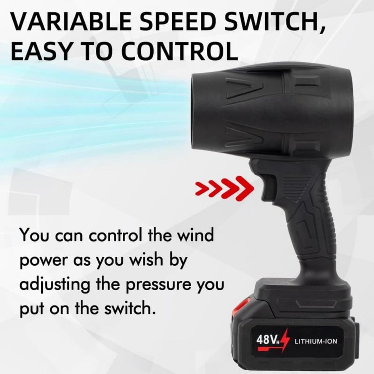 TurboJet Mini Blower – 48V Lithium-Powered Handheld Air Force - My Store