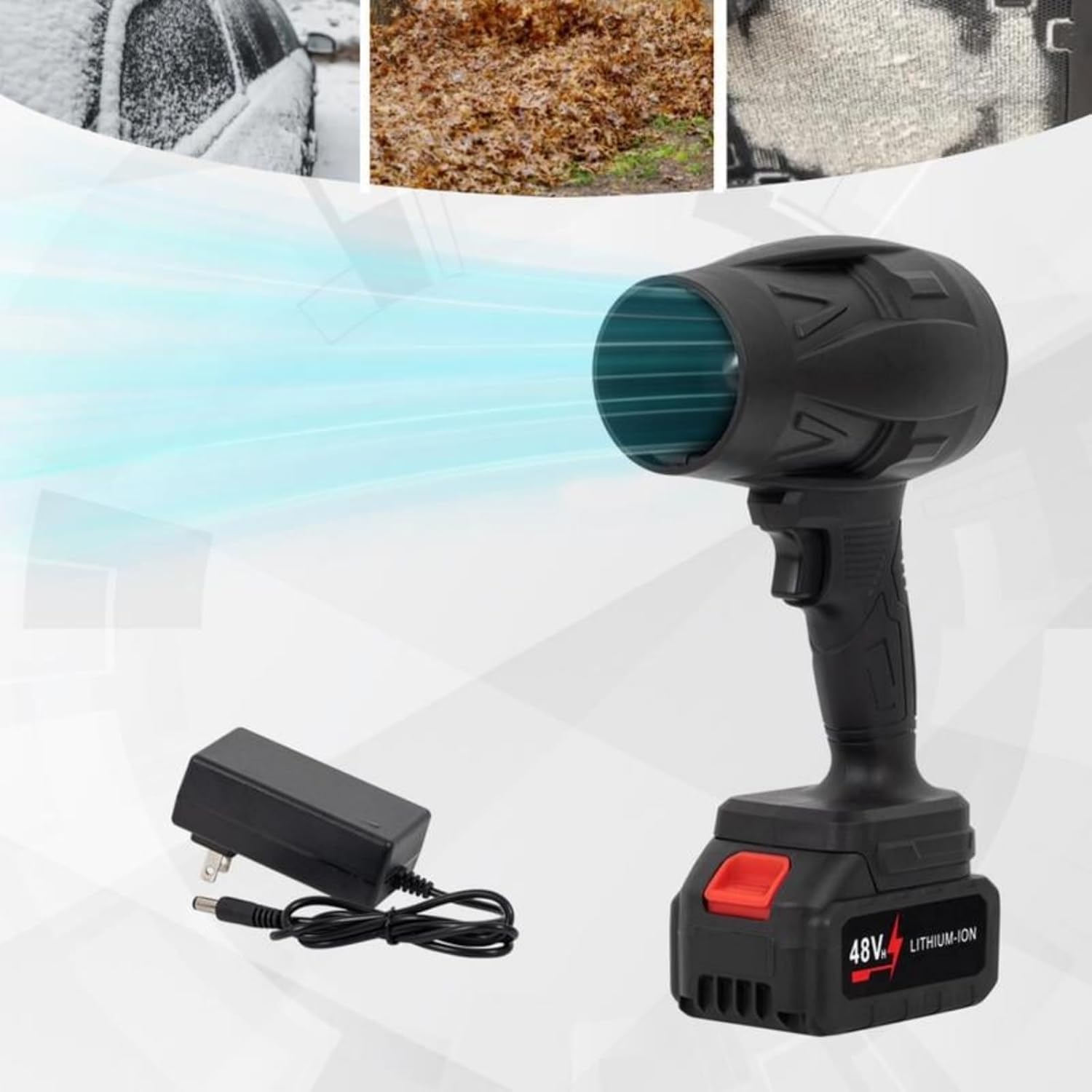 TurboJet Mini Blower – 48V Lithium-Powered Handheld Air Force - My Store