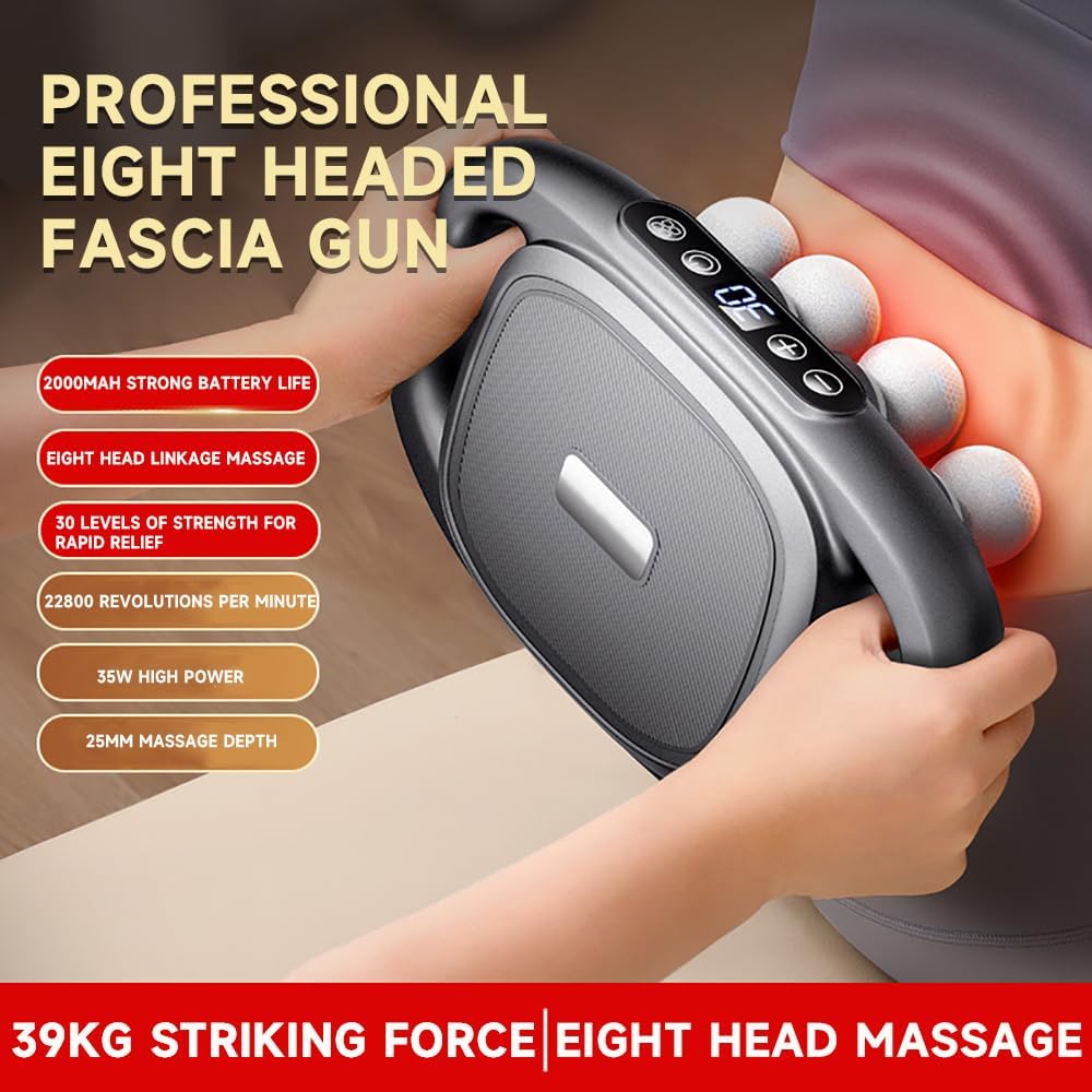 8 Heads Deep Tissue Massage Gun - My Store